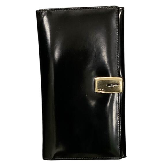 VTG Gucci Women’s Signature Leather Bifold Long Wallet - Picture 1 of 5